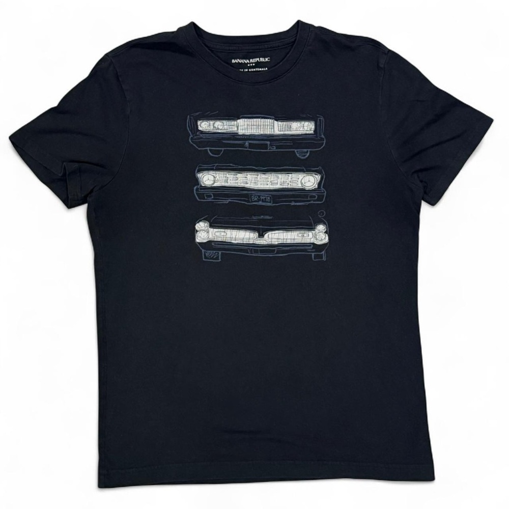Banana Republic Car Graphic T Shirt Size M